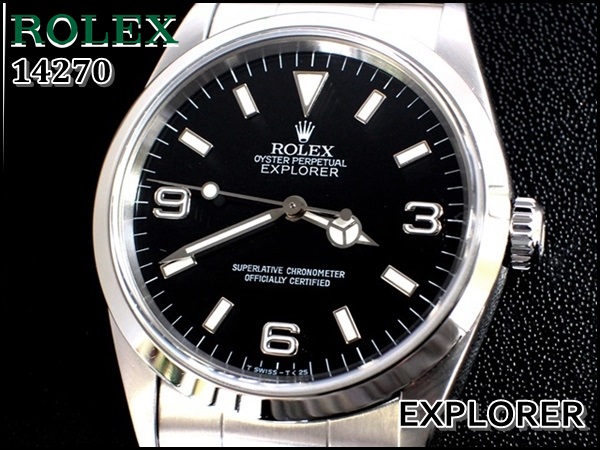 ROLEX 14270 エクスプローラーⅠ【国内正規保証書・Box】美品 ...