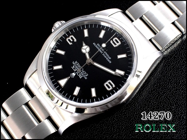 ROLEX 14270 エクスプローラーⅠ【国内正規保証書・Box】美品