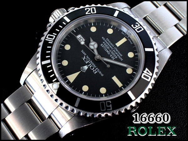 ROLEX 16660 666フチなしシードゥエラー【1982年】SEA-DWELLER・Matte 