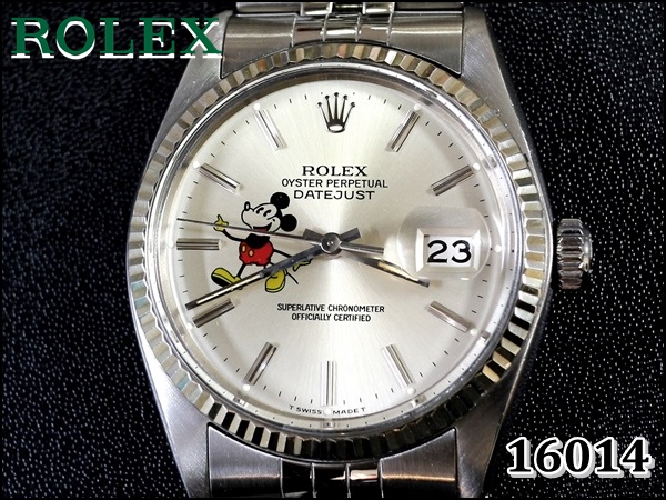 ROLEX 16014 デイトジャスト・Mickey Mouseダイアル【美品1978年 