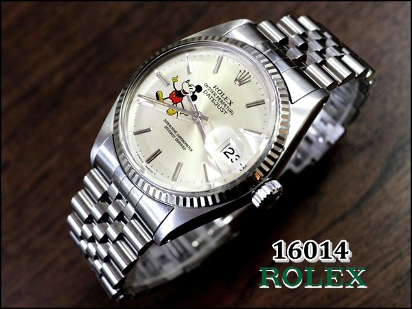 ROLEX 16014 デイトジャスト・Mickey Mouseダイアル【美品1978年 