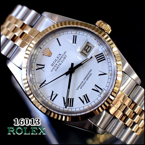 ROLEX 16013 バックリーダイヤル・デイトジャスト1985年【美品】Vintage - マルシェ 大分